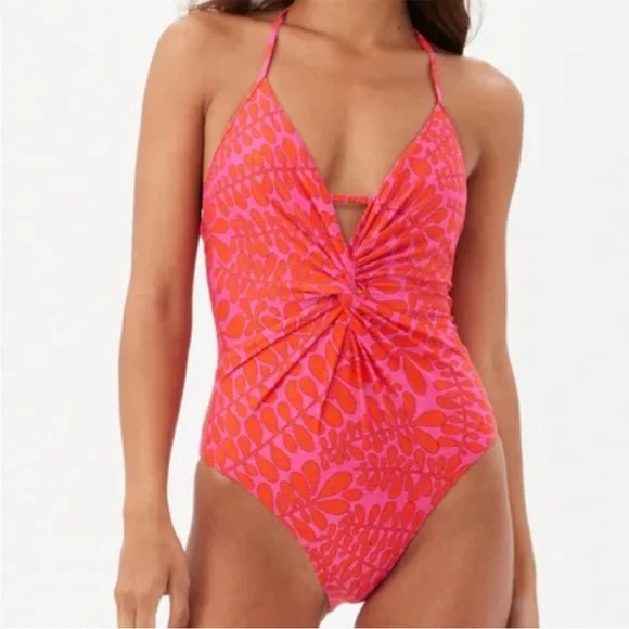 NWT Trina Turk One Piece Trellus Swim Suit Pink Coral 8 - Picture 12 of 12